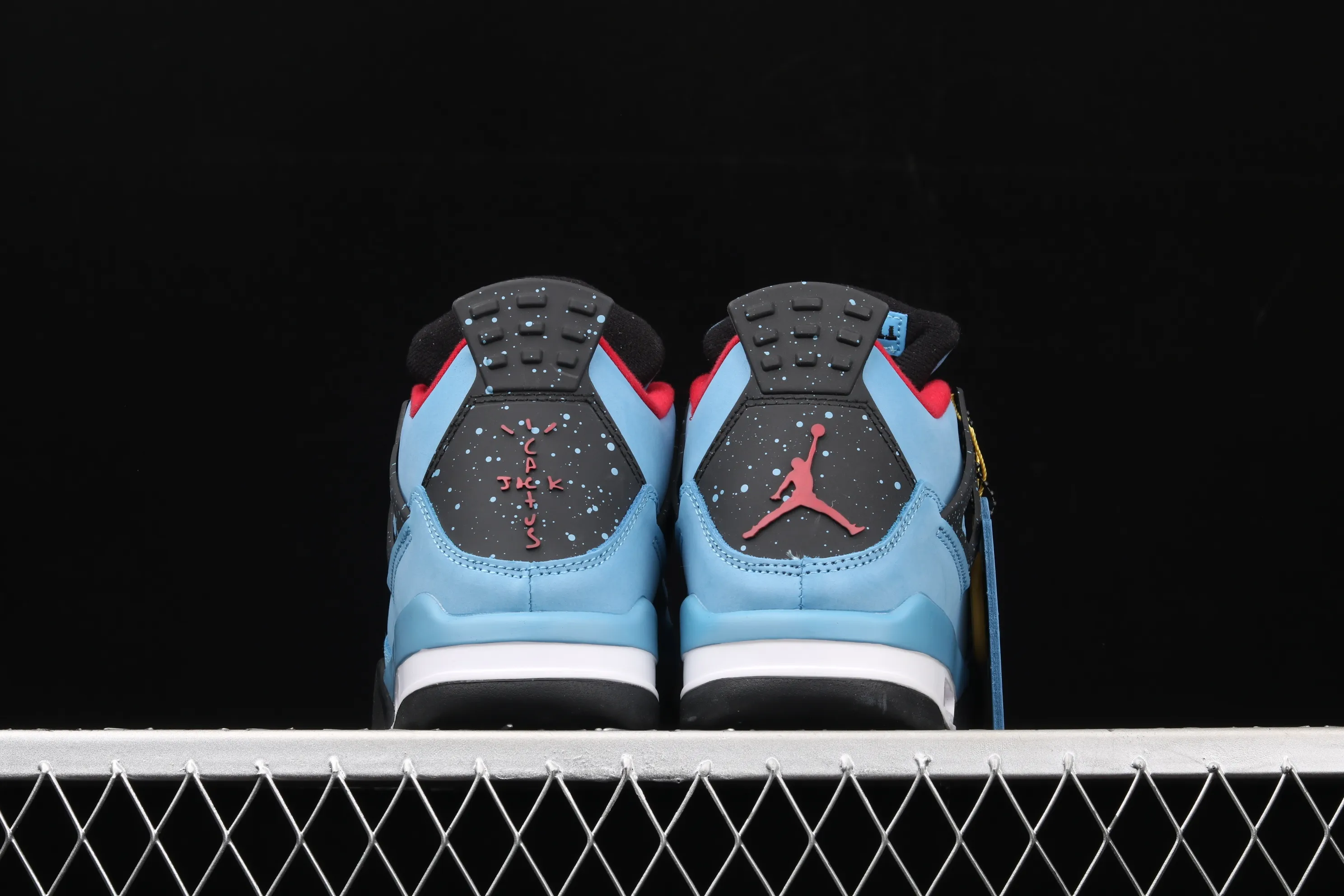 All categories Air Jordan Jordan series basketball shoes Air Jordan 4 G version Travis Scott Cactus Jack x Air Jordan 4 Joe 4 AJ4 joint model Suede blue 308497-406